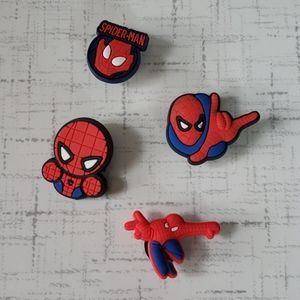 Spiderman Croc Charm Jibbits Set of 4